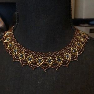 Hand crafted beaded free trade necklace